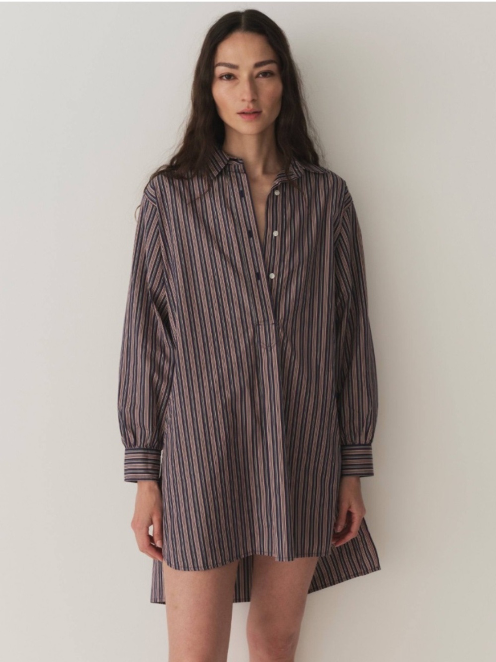 Doen Jora Shirt Dress in San Marino Stripe size M